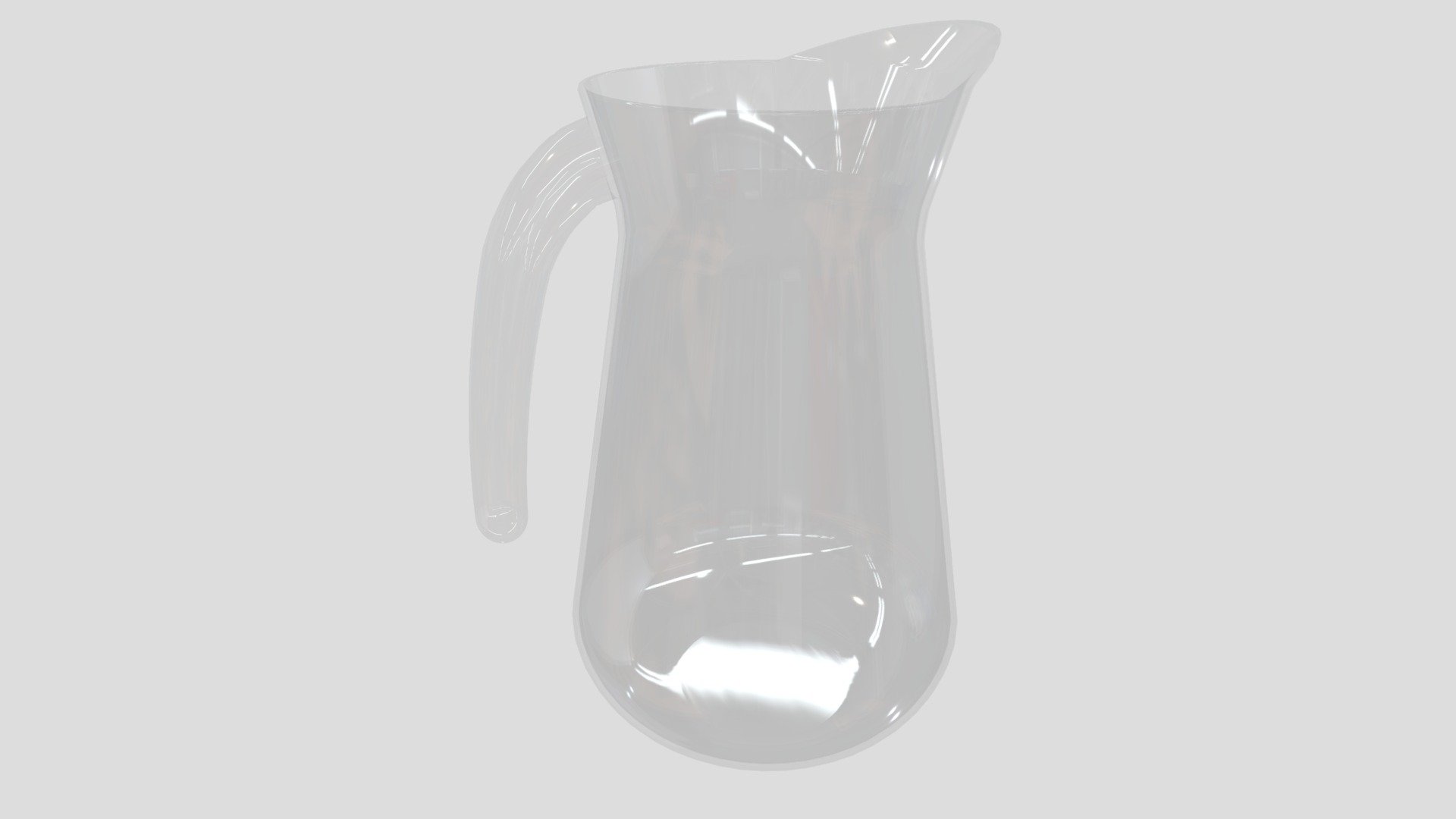 Glass jug for liquid made in SketchUp Pro 2021 3d model