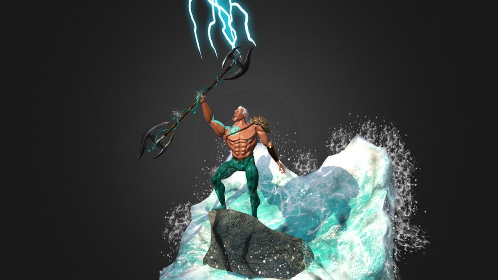 Hydro, Demi-God of the Atlantic - 3D model by Peter Lee (@peterleevideo) 3d model