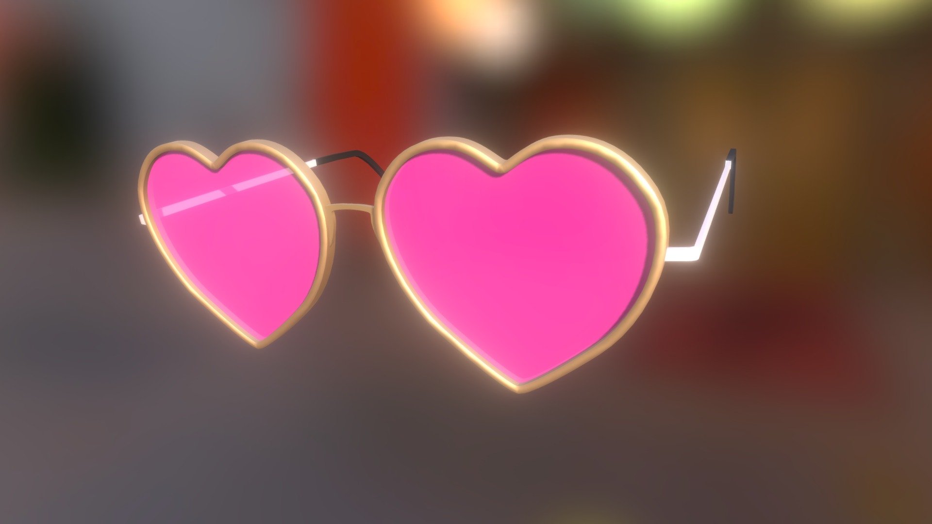 Pink Heart Glasses for Girl/Boy, also can be used for any Comedy Project.

Created with Cinema 4D and ZBrush 3d model