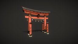 Japanese Torii Shrine Gate