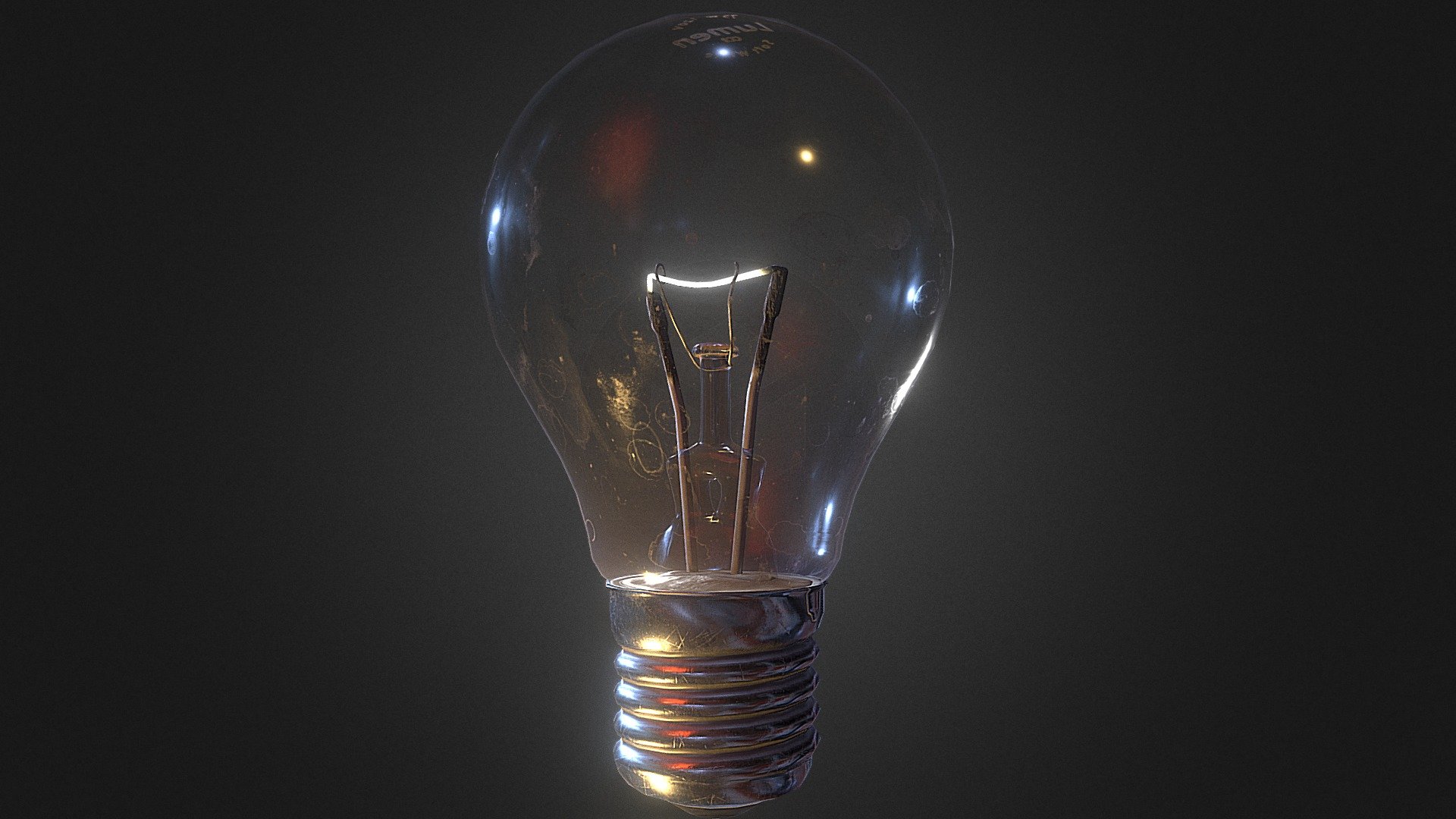 it is a low poly light bulb with 4k textures 3d model