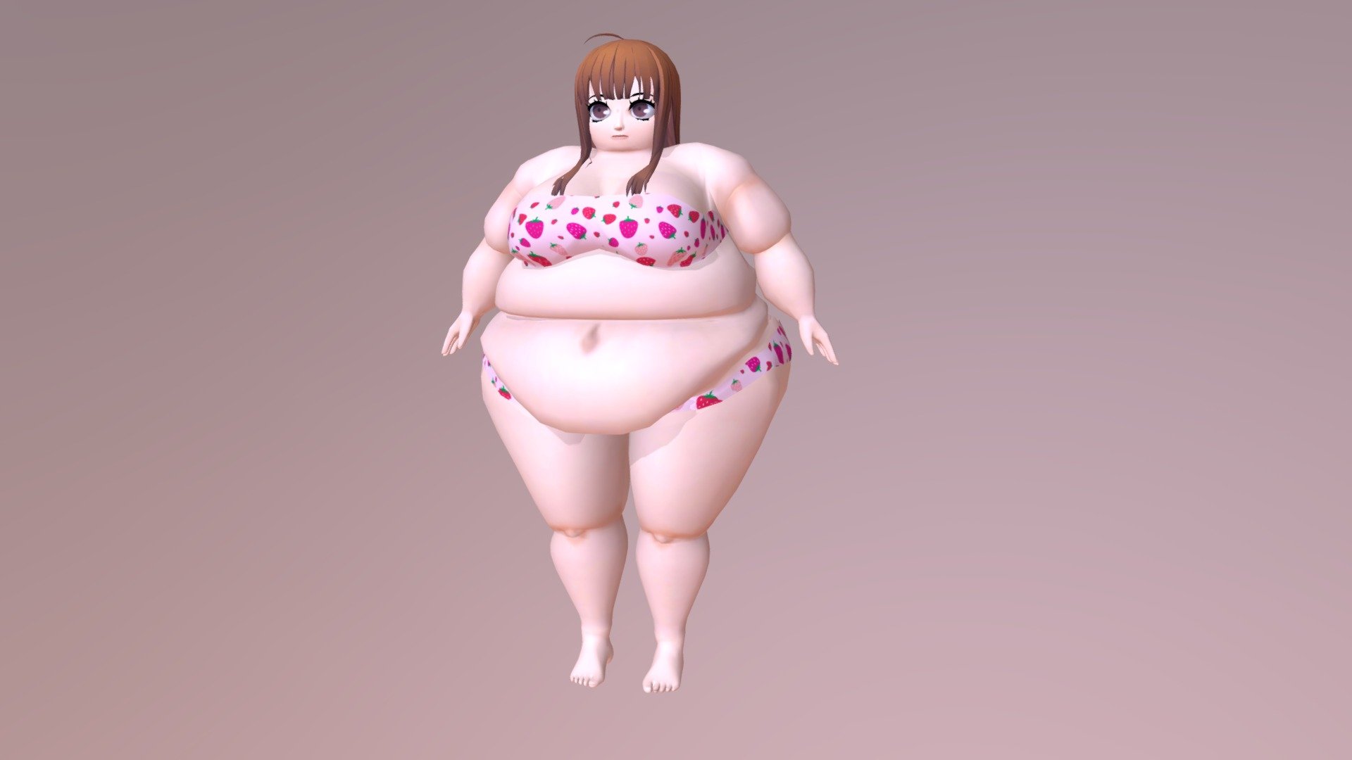 A fattened version of Futaba Sakura that could be used for modding. If you're interested in that, message me on this site, DeviantArt, Twitter 3d model