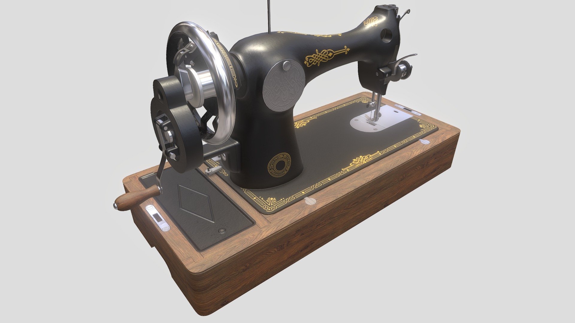 Model of a rare Soviet sewing machine &ldquo;Podolsk 2M