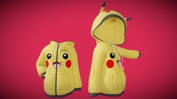 Pikachu Hoodie Sweatshirt zip, comics, suit, cute, pokemon, videogames, pikachu, nintendo, jacket, clasp, ears, clip, gamer, hood, manga, yellow, sweater, kawaii, slider, zipper, pocket, jersey, hoodie, sweatshirt, otaku, cowl, kangaroo, drawstring, pullover, capucha, chaqueta, hoody, anime, sudadera, muff