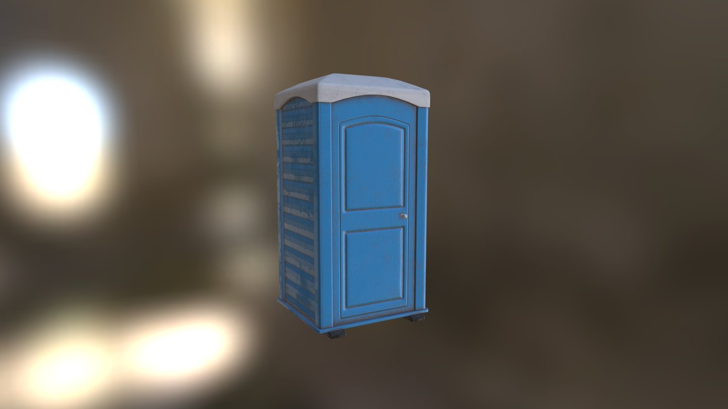 Toilet cabin - 3D model by lystopad.dm 3d model