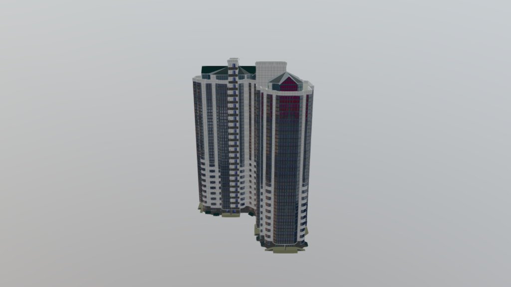 Residential complex "Admiral" Building 2 - 3D model by Aleksandr Shevchenko (@furious93rus) 3d model