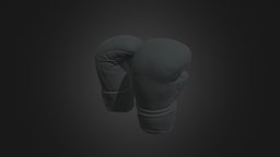 Boxing Gloves leather, fight, equipment, boxing, box, health, glove, exercises, gloves, utilities, sport, black