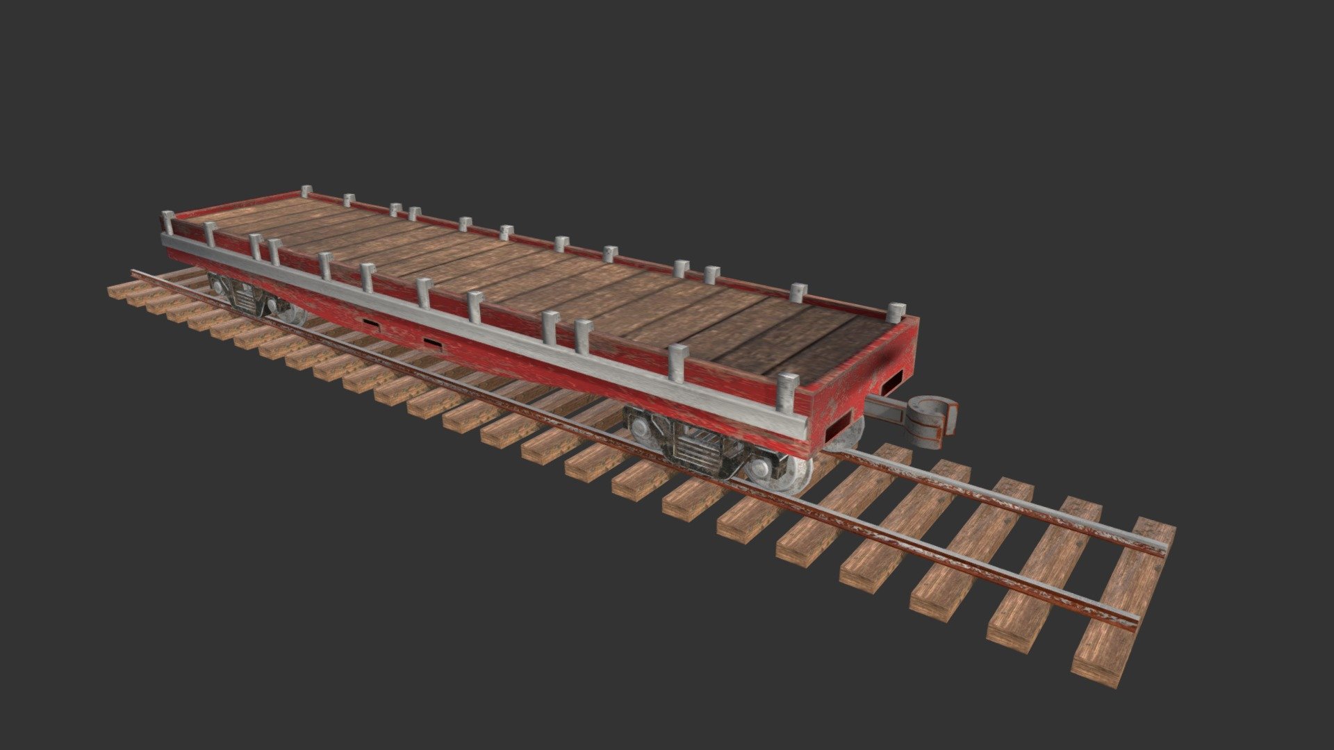 Platform Wagon - Platform Wagon - 3D model by WSM Game Studio (@wsmatis) 3d model