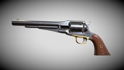 Remington Model 1858 revolver, weapons, guns