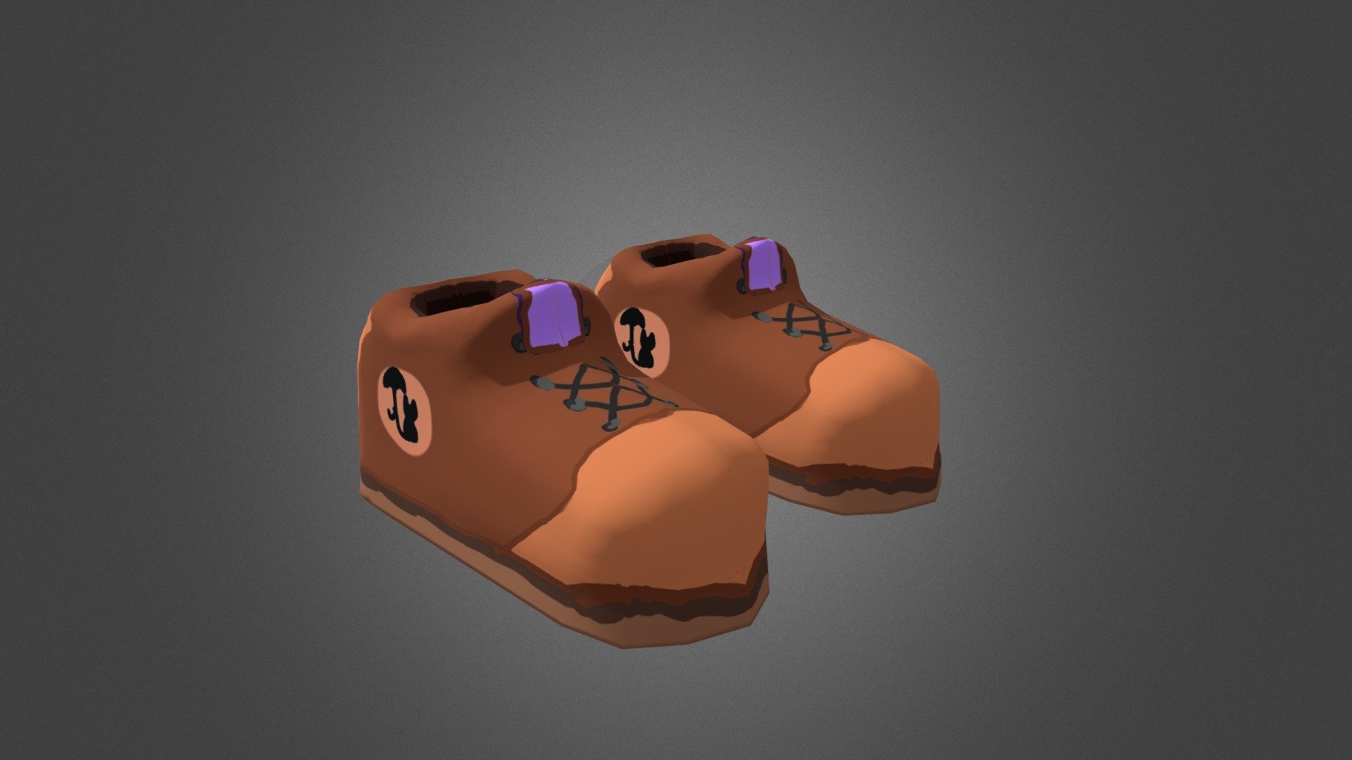 Simple cartoon-like shoes for a game in progress called &ldquo;REM State