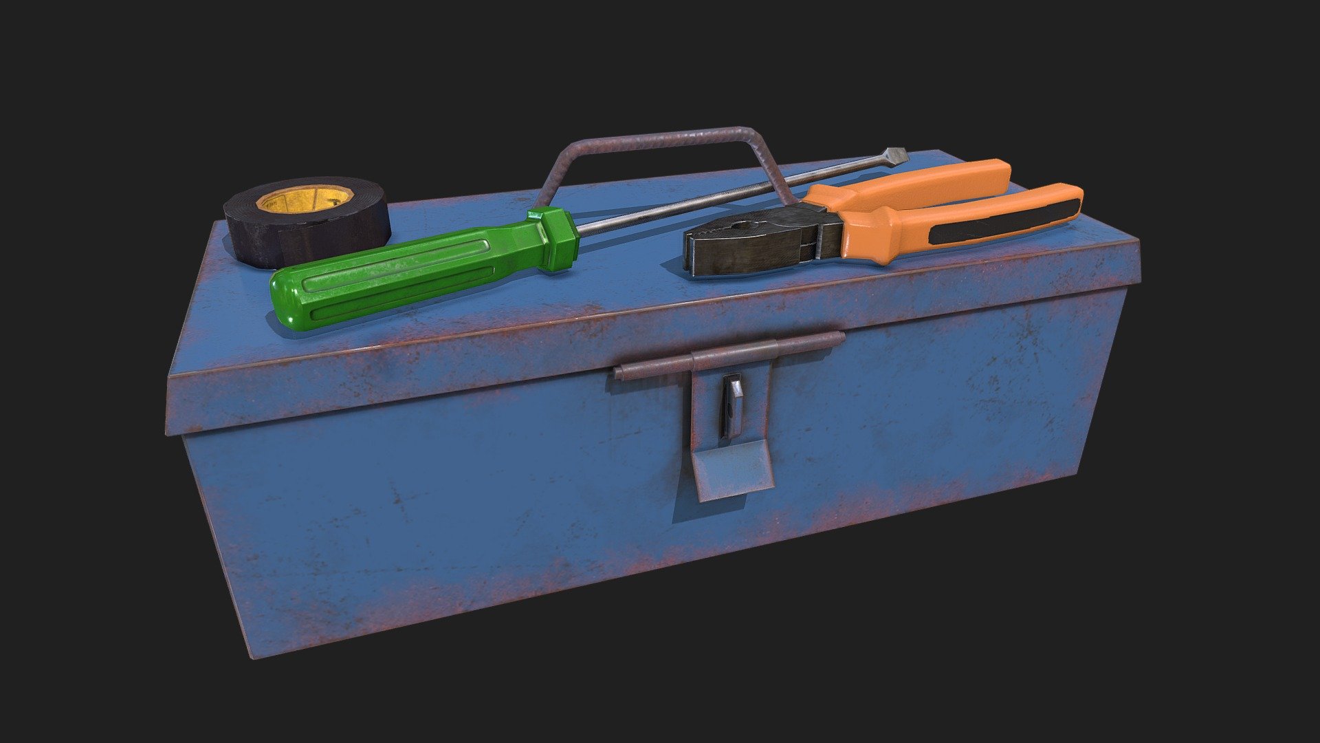 Tool Box (Low Poly) - 3D model by youssefjoukeh 3d model