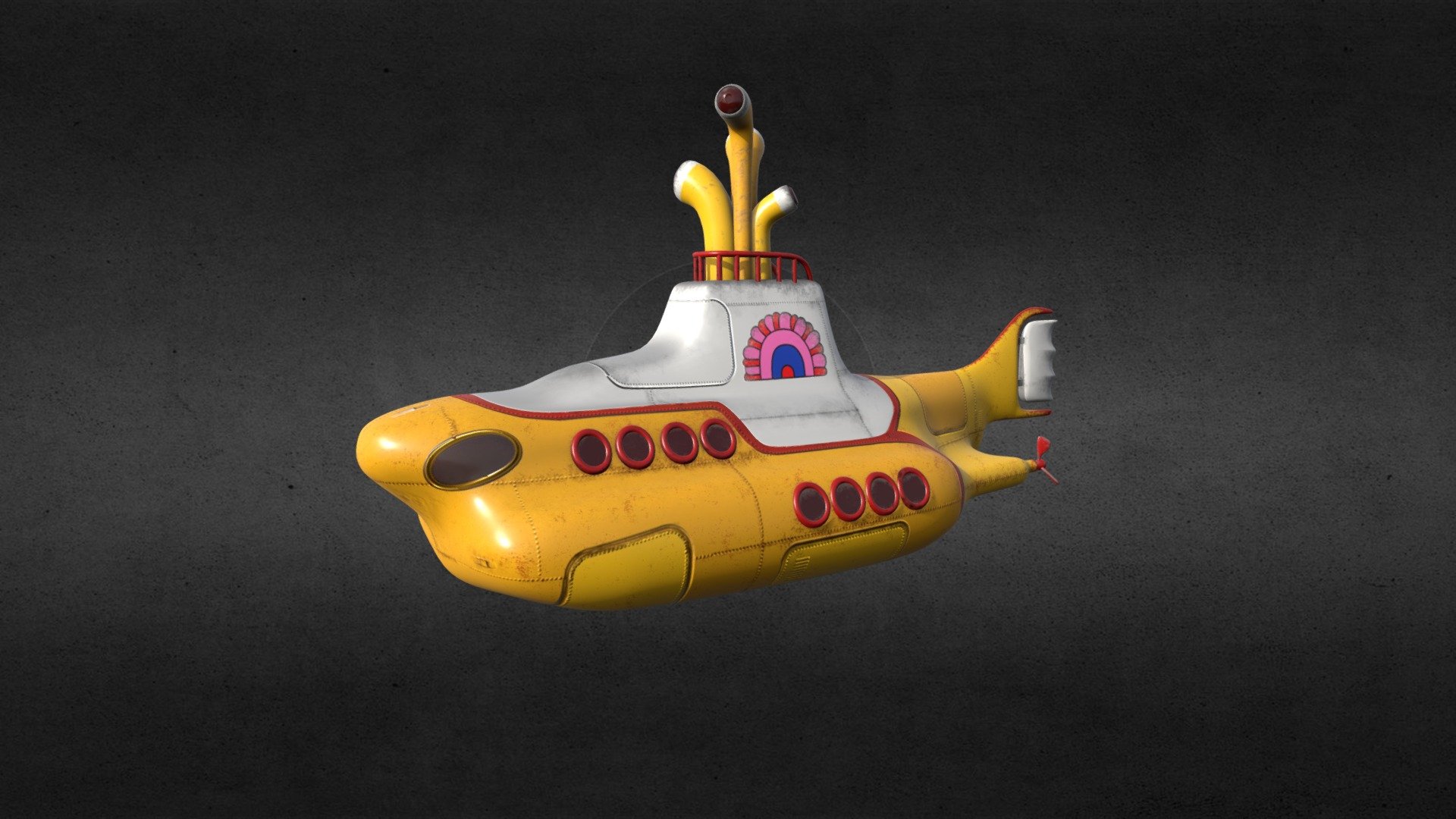 It's Beatles' Yellow Submarine :) - Yellow Submarine - Buy Royalty Free 3D model by design4life 3d model