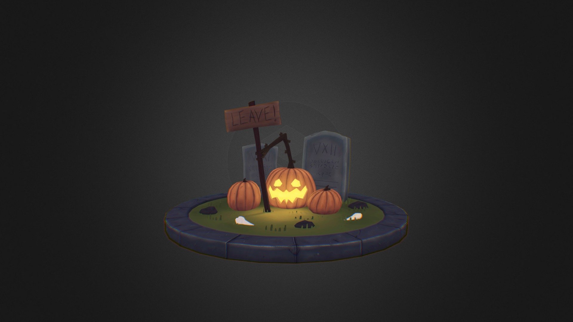 Halloween - 3D model by pigart 3d model
