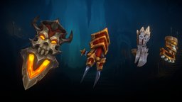 Stylized Fantasy Fist Weapons