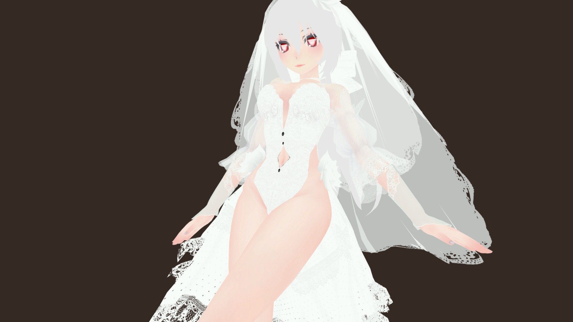 Tda Floral Haku - Haku Dress - 3D model by Dystopia (@anhtle2010) 3d model