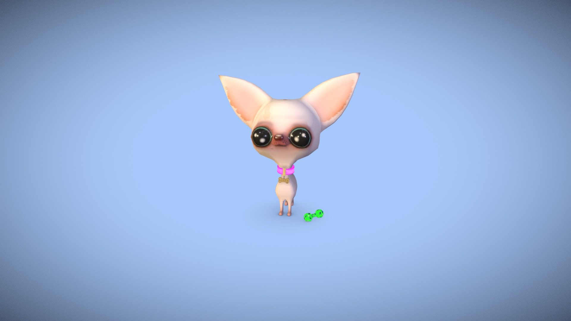 My Chihuahua Dog - Lucifer 3d model