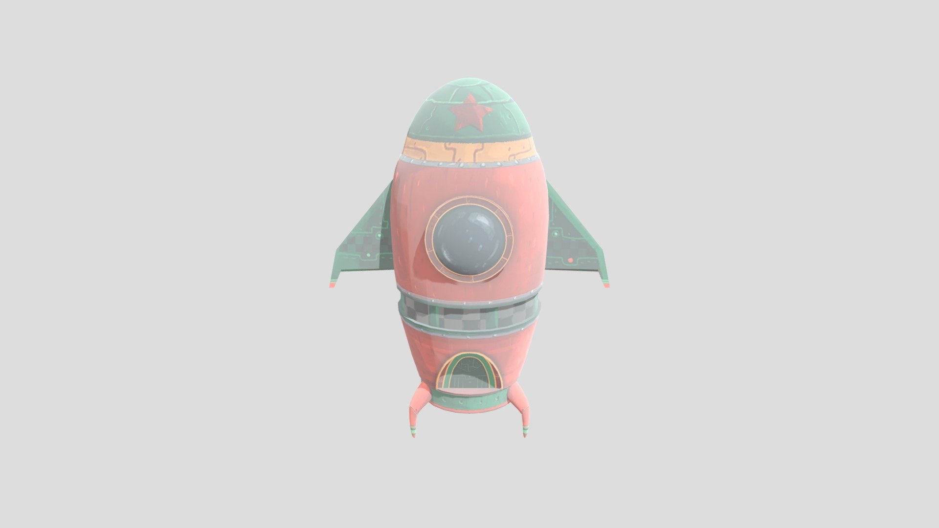 Rocket Small - Download Free 3D model by thorstenbux 3d model