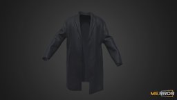 [Game-Ready] Navy Coat