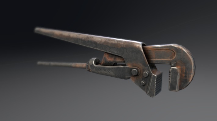Pipe Wrench - Download Free 3D model by chanmagomed 3d model
