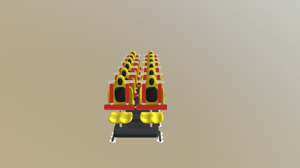 Roller Coaster - 3D model by hidogazz 3d model
