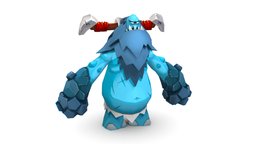 Cartoon LowPoly Blue Giant Golem Snowman Viking toon, snowman, warrior, soldier, ice, viking, golem, fat, big, mmorpg, scythe, mmo, giant, scary, toony, bread, boss, muscular, iceman, stones, game-ready, powerful, skill, game-asset, gigantic, malecharacter, org, bosscharacter, bossmonster, cartoon, lowpoly, gameasset, monster, blue, rock, male, knight, bones, zombie, "muscular-body"