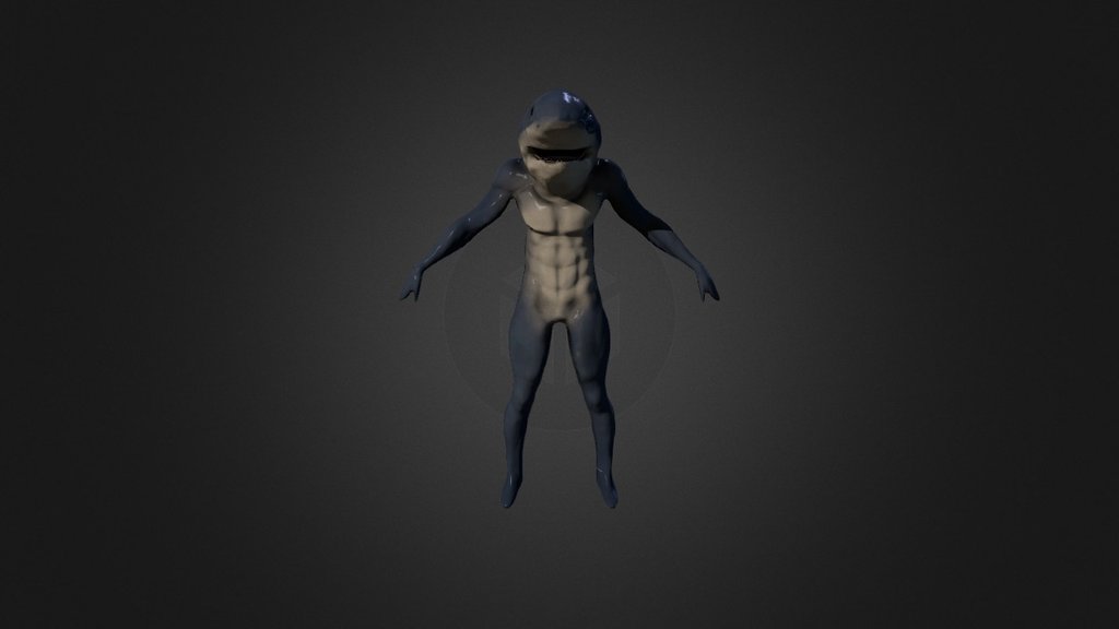 The Shark man named Jaws Brown!!!!!!!!!!!!!!!!!!!!! - Jaws Brown - Download Free 3D model by jeffeled 3d model
