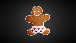 Gingerbread Boy boy, christmas, gingerbread, photoscan, photogrammetry