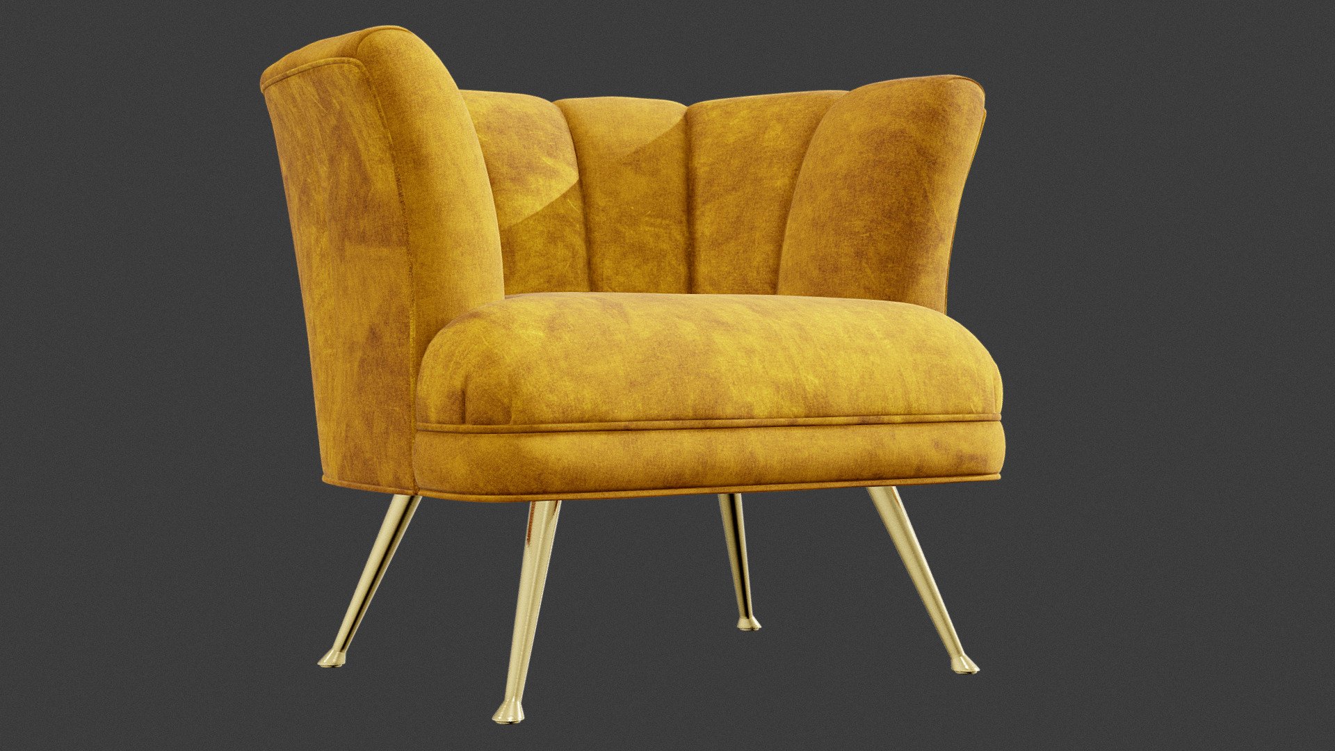 -no plugins/modifiers etc

-model fully UVs unwrapped 

-diffuse texture size: 8192x8192

-model was made in real size

-scene units measurement: millimeters

-dimensions: 71.8 H x 85.2 W x 72.1 D (cm)
 - Tulip Chair - 3D model by TypicCube 3d model