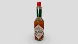 Tabasco sauce pepper, sauce, spicy, tabasco, qlone, 1scanaday