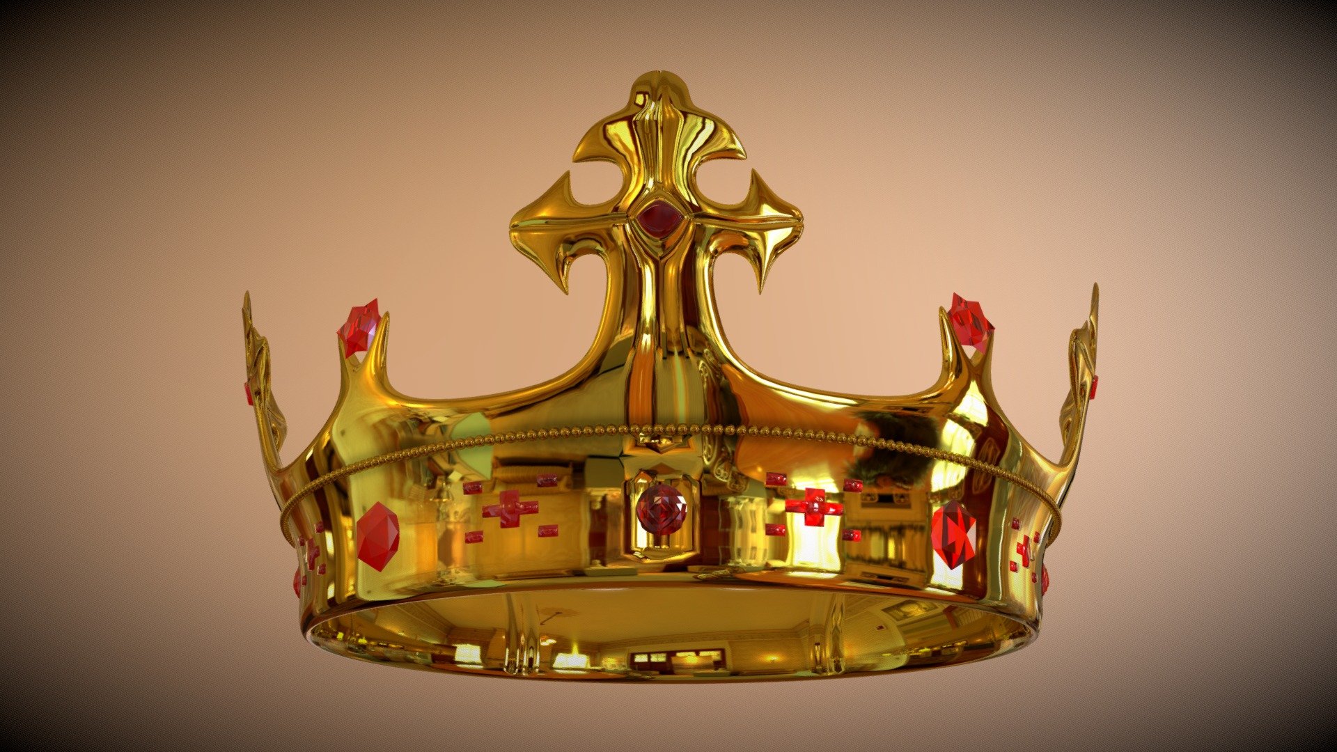 Crown - Download Free 3D model by Andy Marcinkowski (@AndyMar) 3d model