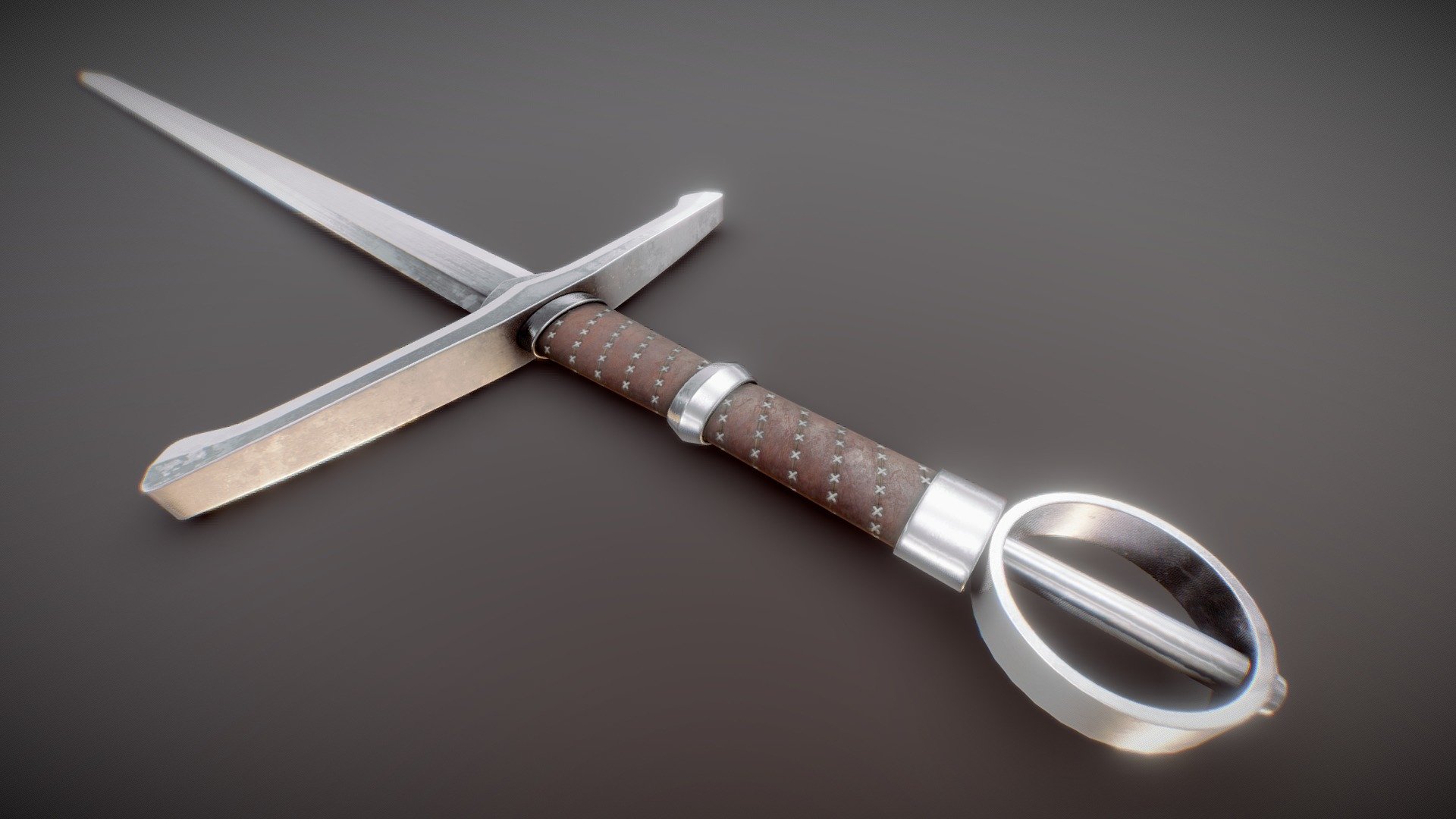 This is a medieval sword I made for a friend of mine. I hope you like the detail 3d model