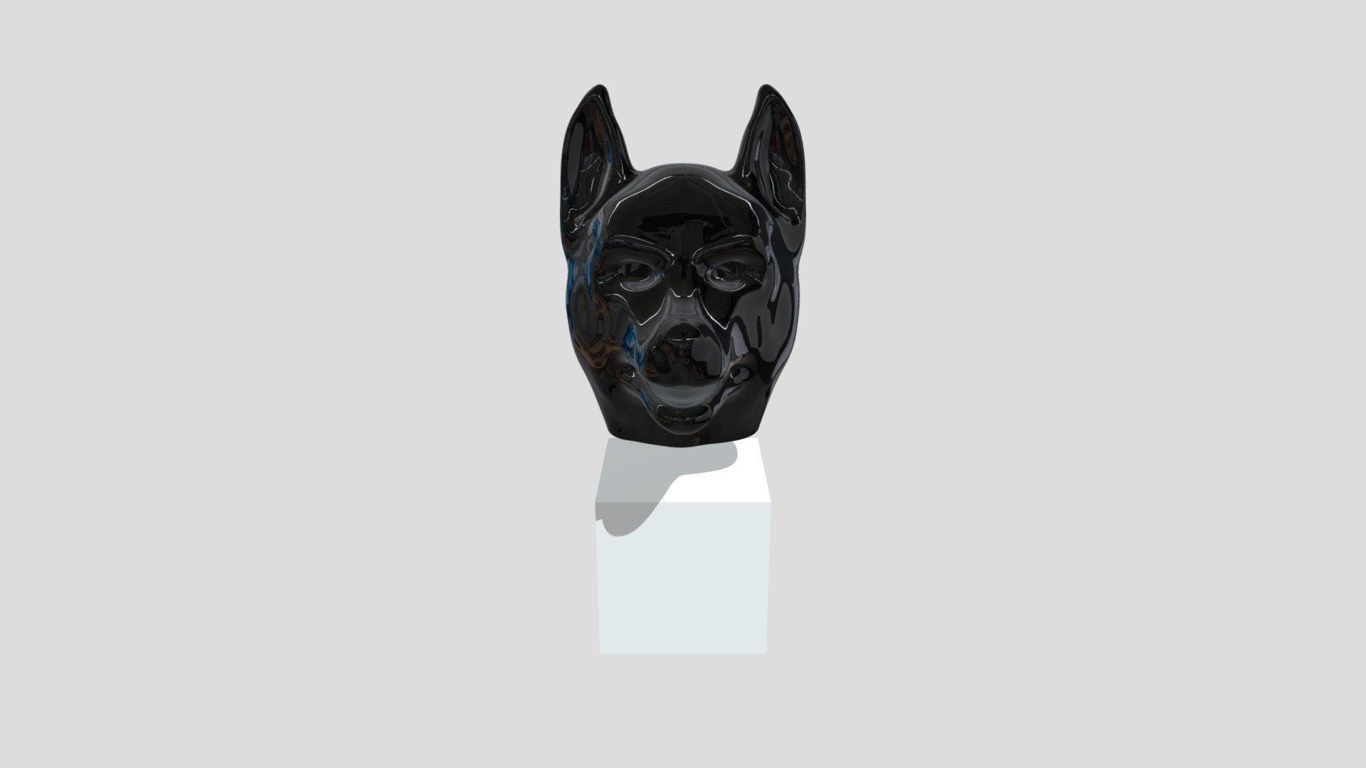 Rubber Dog Hood - Dog Hood - 3D model by paintpenis 3d model