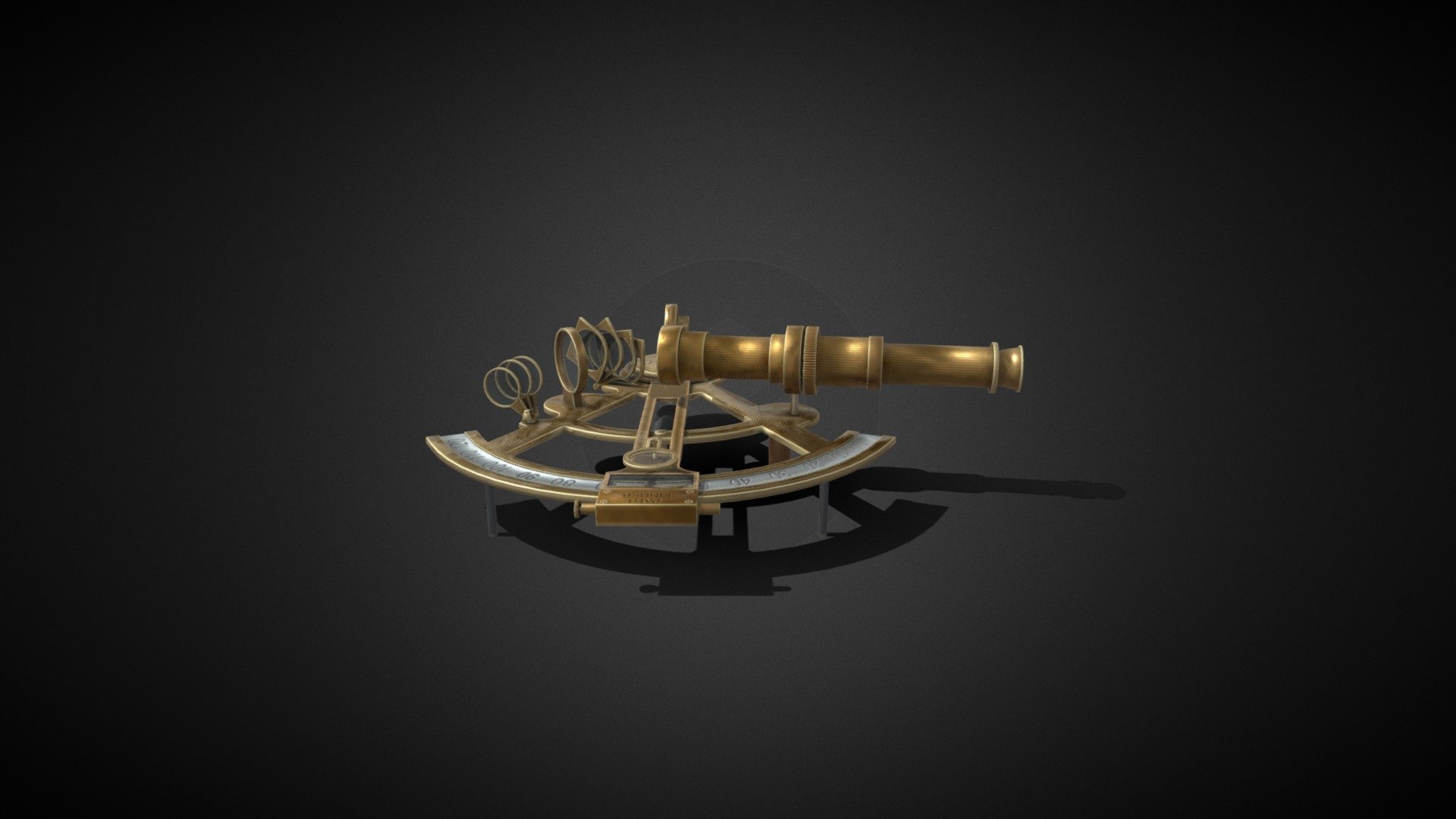 Sextant 3D model  is completely ready to be used in your games, animations, films, designs etc.

All textures and materials are included and mapped in every format.

Technical details:


File formats included in the package are: FBX, OBJ, GLB, ABC, PLY, STL, BLEND, gLTF (generated), USDZ (generated)
Native software file format: BLEND
Polygons: 8,107
Vertices: 8,101
Textures: Color, Metallic, Roughness, Normal, AO.
All textures are 2k resolution.
 - Sextant - Buy Royalty Free 3D model by 3DDisco 3d model