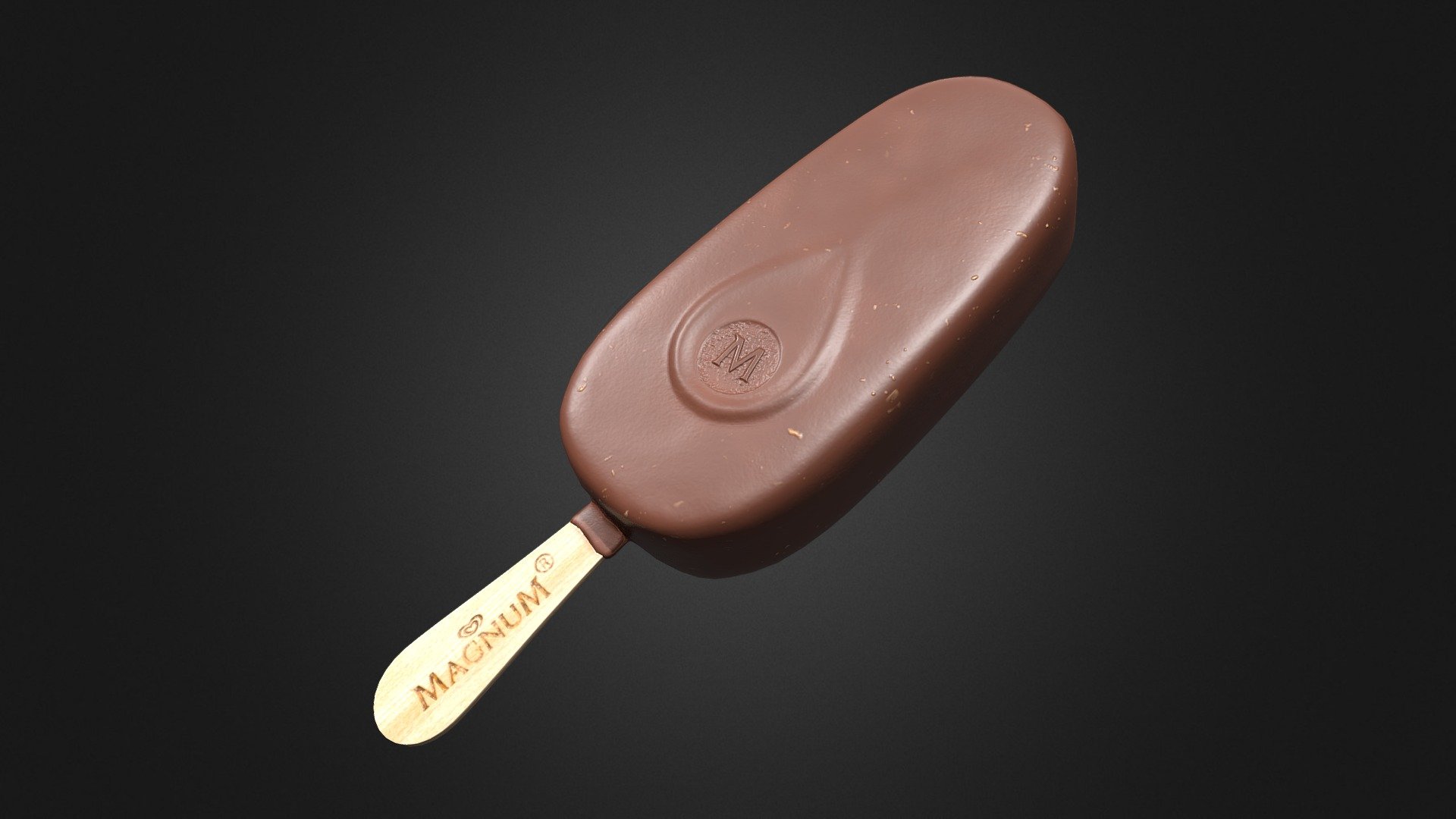 A 3d model commission i did recently. inspired by the Magnum branded icecream bar.
modeled in blender, and textured with substance painter 3d model