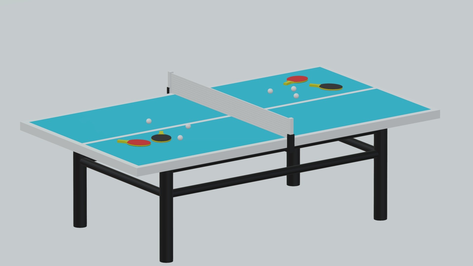 -Table Tennis Ping Pong.

-This product contains 11 models.

-This product was created in Blender 2.8.

-vertices: 8,338 , polygons: 7,812.

-Formats: blend, fbx, obj, c4d, dae, fbx.

-We hope you enjoy this model.

-Thank you 3d model