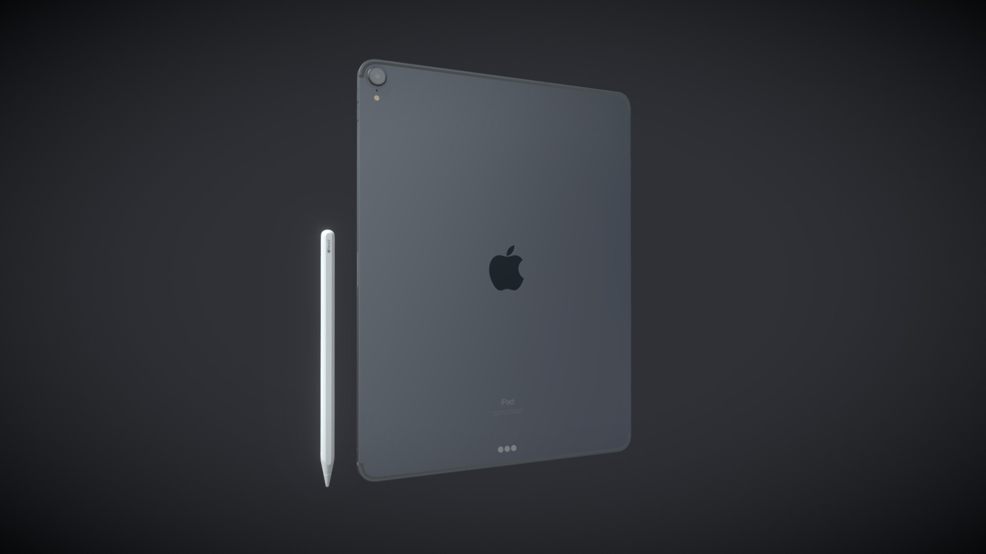 Realistic (copy) 3d model of Apple iPad Pro 12.9 inch Wi-Fi + Cellular 2018 and New Apple Pencil.




iPad Pro 12.9 inch Silver Wi-Fi + Cellular

iPad Pro 12.9 inch Space Gray Wi-Fi + Cellular

New Apple Pencil

This set:
3D element v2.2
The model given is easy to use
- 1 file obj standard
- 1 file 3ds Max 2013 vray material 
- 1 file 3ds Max 2013 corona material
- 1 file of 3Ds
- 1 file e3d full set of materials

Topology of geometry:




forms and proportions of The 3D model

the geometry of the model was created very neatly

there are no many-sided polygons

detailed enough for close-up renders

the model optimized for turbosmooth modifier

Not collapsed the turbosmooth modified

apply the Smooth modifier with a parameter to get the desired level of detail

Organization of scene:




to all objects and materials

real world size (system units - mm)

coordinates of location of the model in space (x0, y0, z0)

does not contain extraneous or hidden objects (lights, cameras, shapes etc.)
 - Apple iPad Pro 12-9 inch Wi-Fi and Cellular 2018 - Buy Royalty Free 3D model by madMIX 3d model