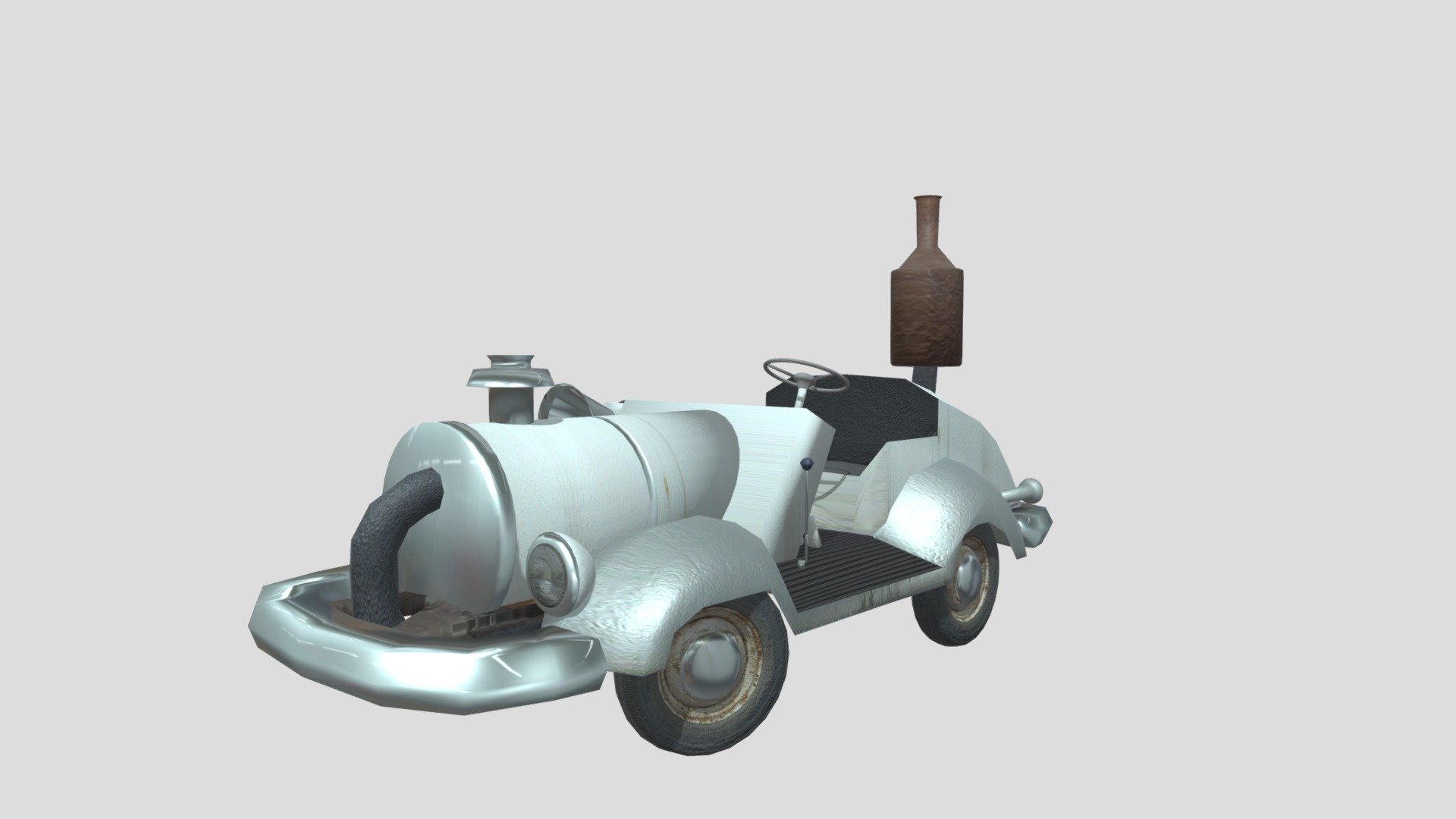 Scrach made car from soviet cartoon - Car from cartoon - 3D model by Poototus 3d model