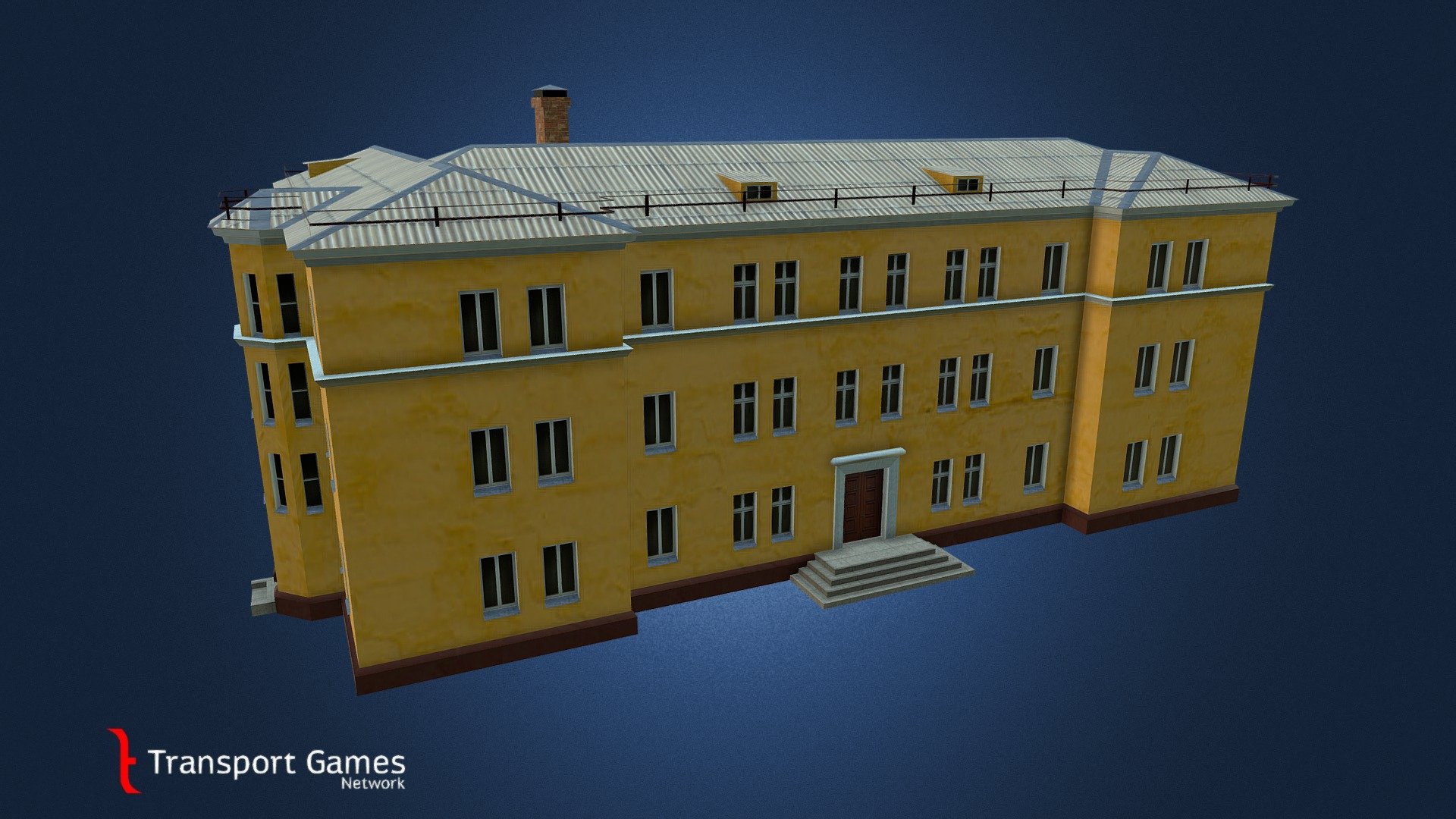 Asset for Citites Skylines. Series 1-201-2. Typical soviet house in middle 20th century. Brick version.
 - 3-storey Med Clinic (proj. 1033) - 3D model by targa (@targettius) 3d model