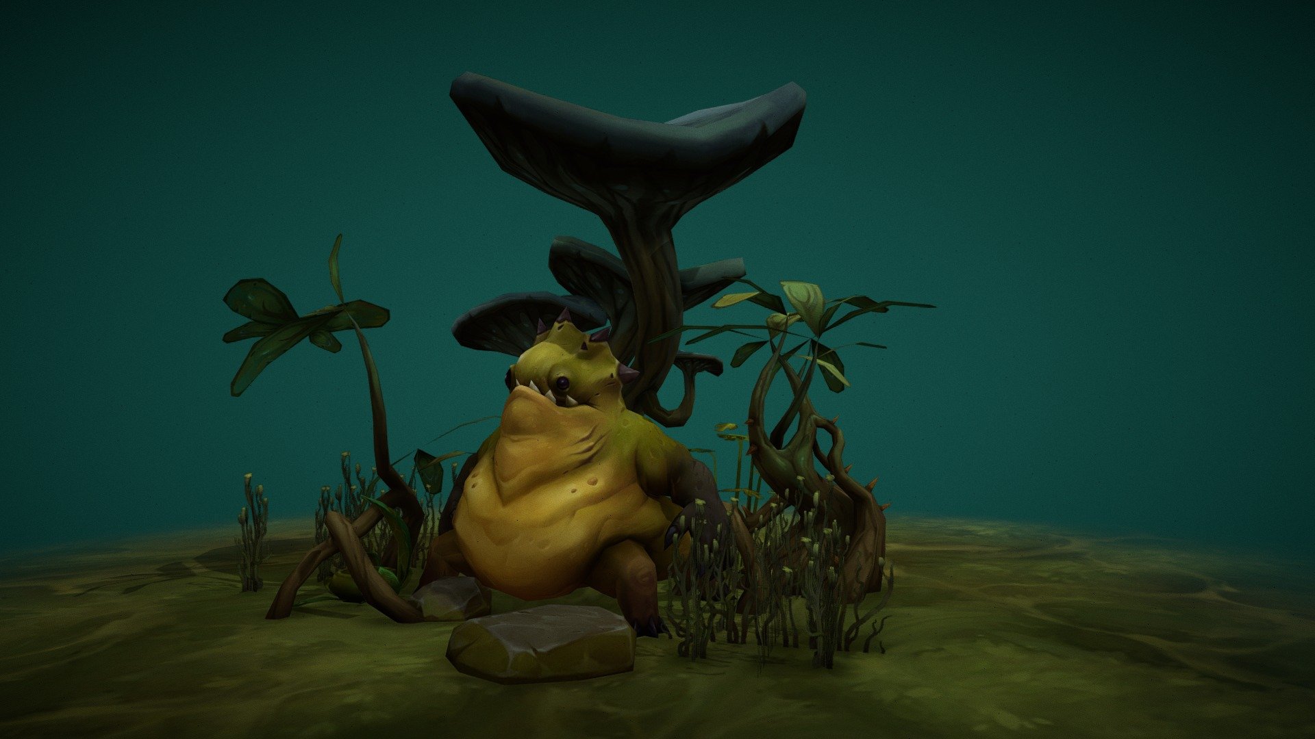 A slig is a creature that lives in swamps. Diffuse only. Mobile game &ldquo;last Outlander