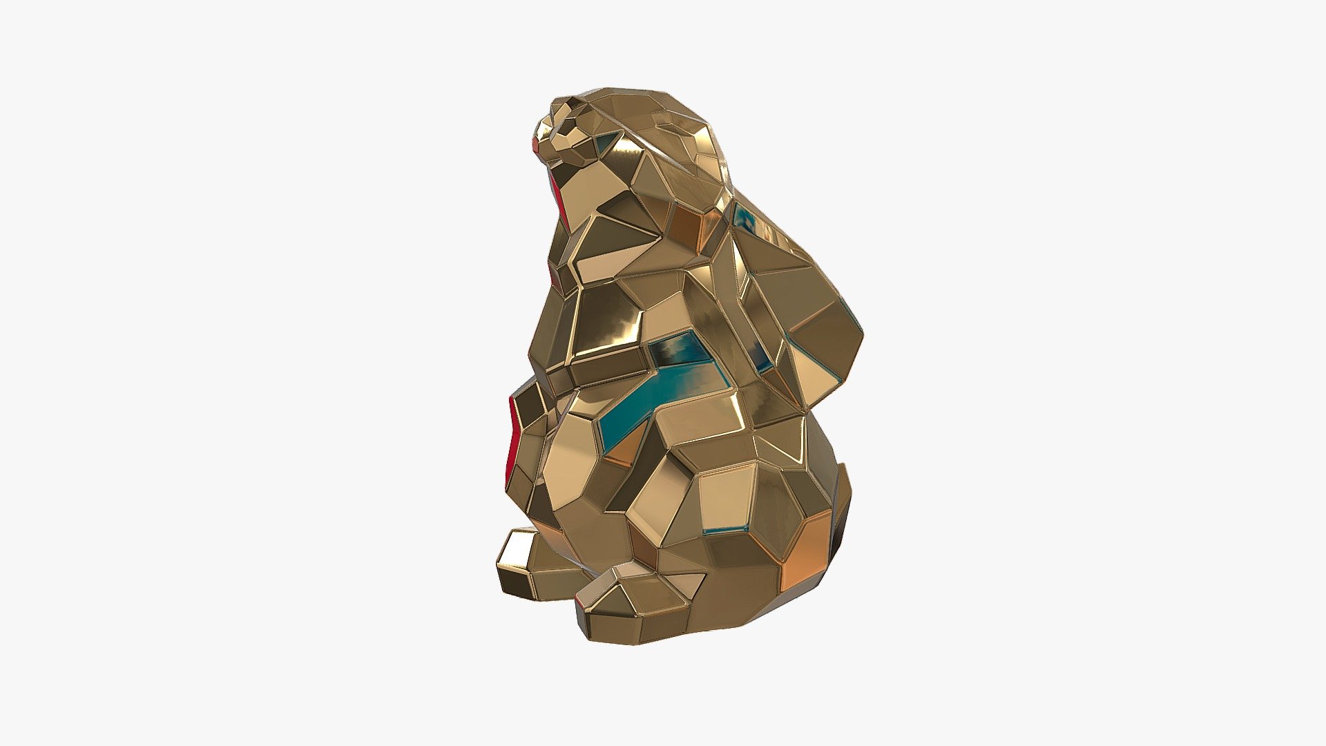 Hare - 3D model by PolyArt (@ivan2020) 3d model