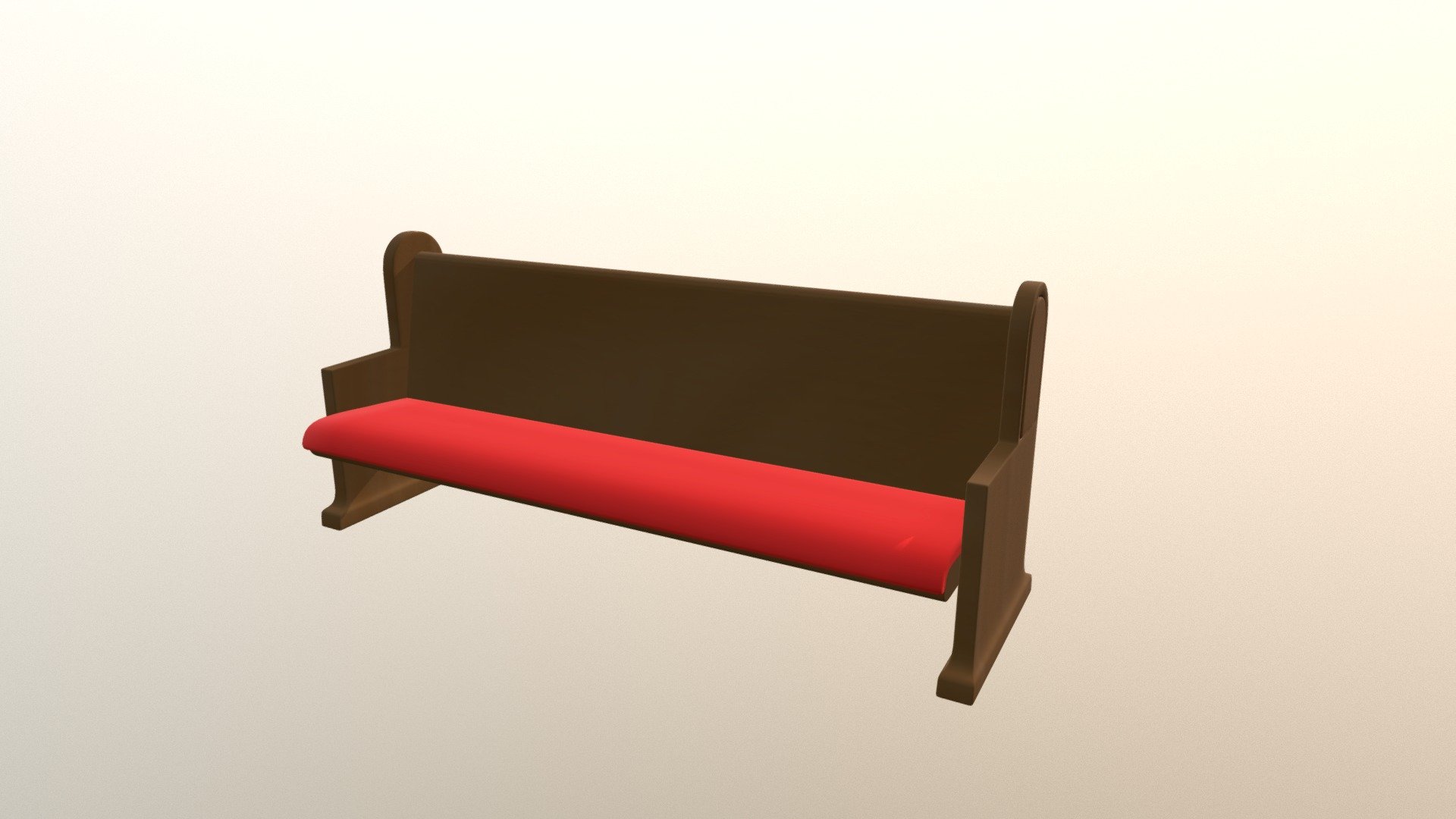 This is the pew for the church asset pack 3d model