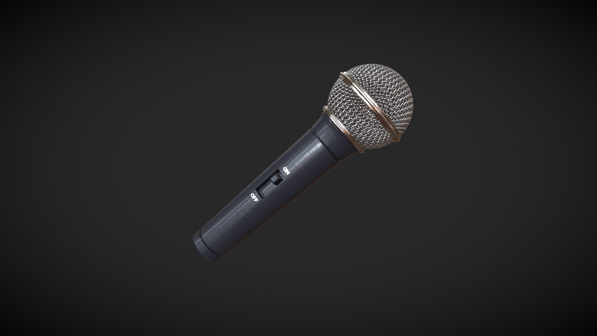 A microphone, colloquially called a mic.
In order to speak to larger groups of people, a need arose to increase the volume of the human voice 3d model
