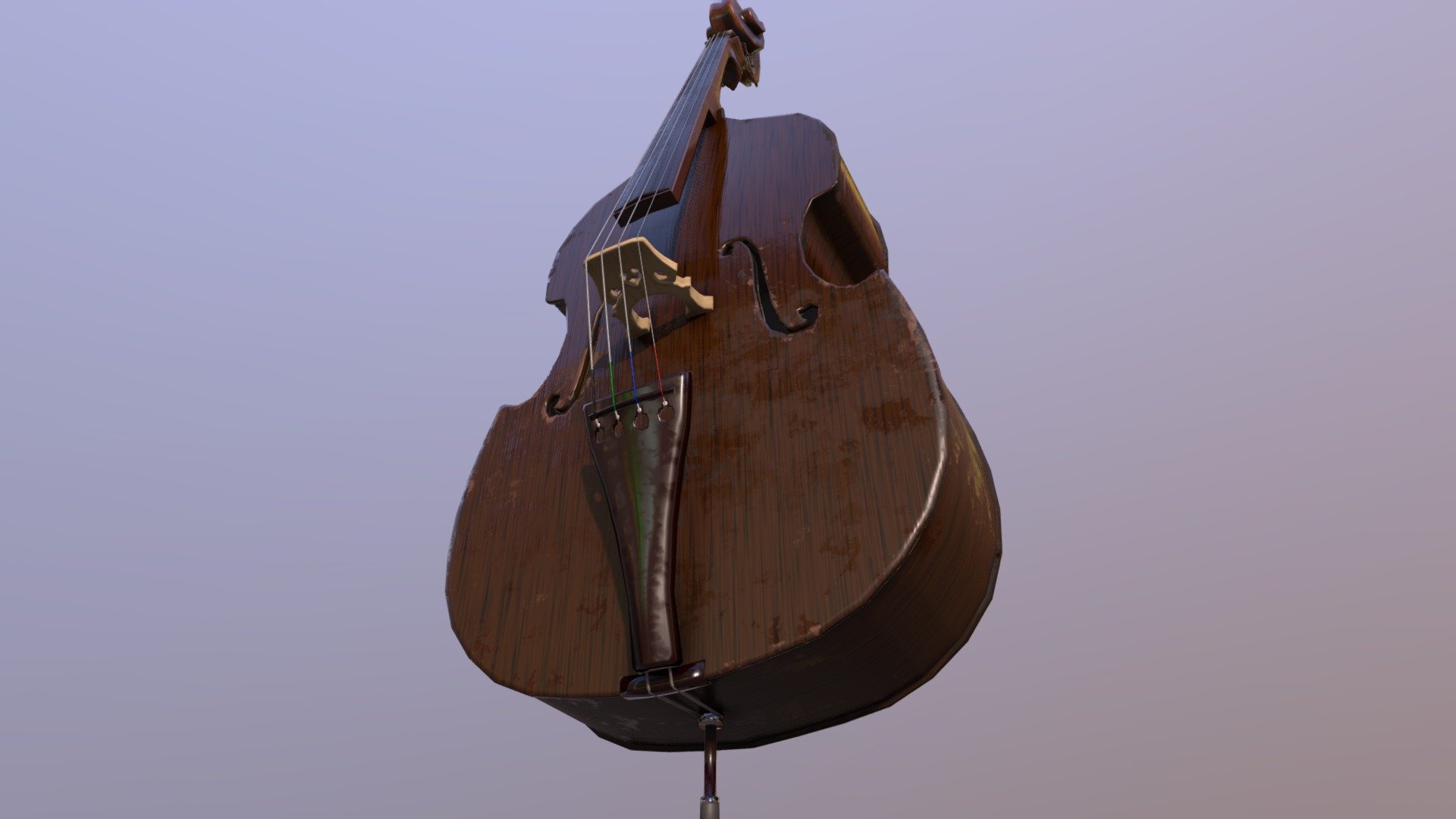 Old Double Bass - Download Free 3D model by Forpinik 3d model