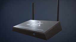 Modern Wifi Router router, electronics, logo, wifi, game-ready, substance, painter, blender, sci-fi, futuristic