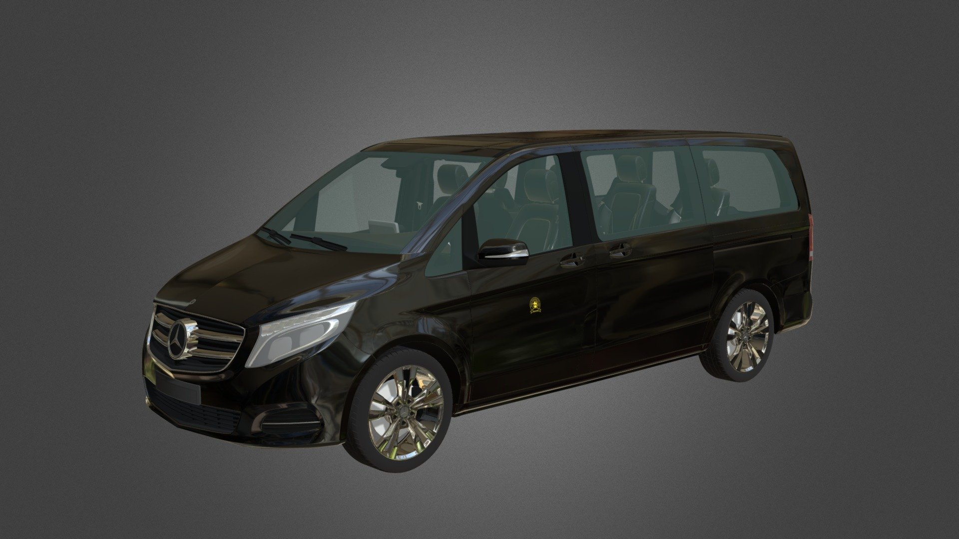 Prime Limousine (Mercedes- Benz V-class) - 3D model by monostudio 3d model
