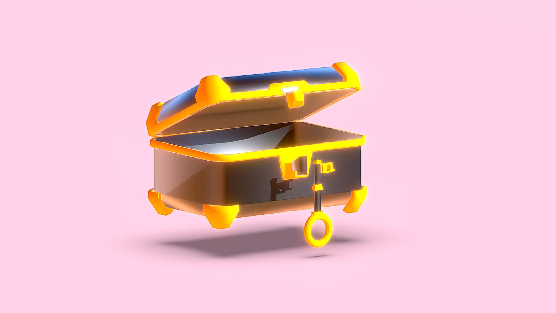 Little Lootbox with his key.

Included 3D formats : FBX, Blender, dae, glb, obj,
And 2 textures 3d model