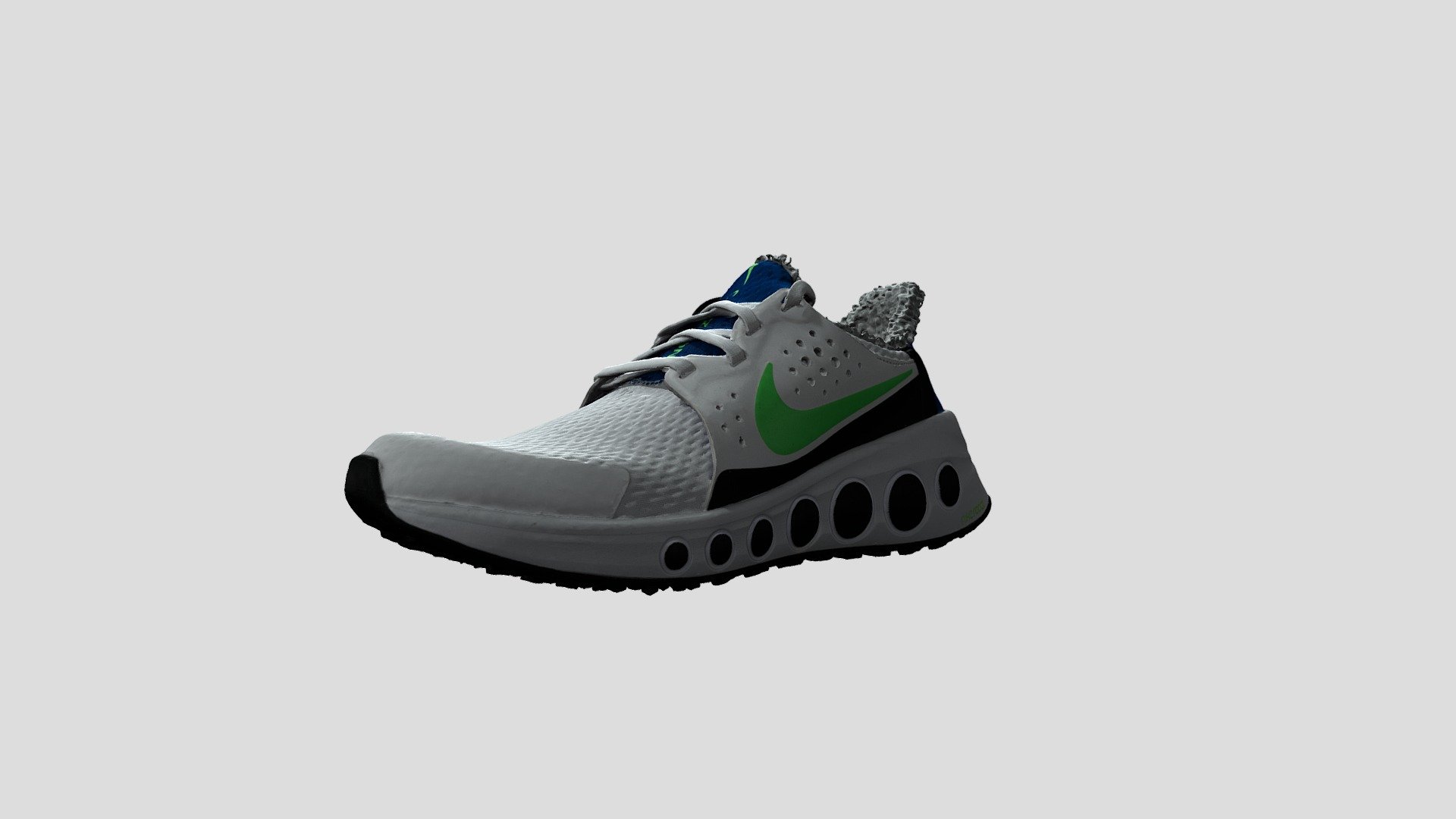 Nike Cruzr One White.
Scanned with photogrammetry 3d model