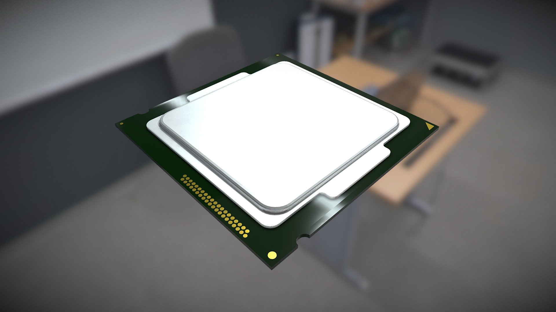 A low poly, 2k textured CPU chip.

Maybe an old Intel chip by the looks of it.




Has FBX file with embedded textures.

Has OBJ and MTL files, and textures folder.

The PGA Chip Version is linked here : https://skfb.ly/oEvJX - 3D CPU Chip - Land Grid Array - Buy Royalty Free 3D model by AnshiNoWara 3d model