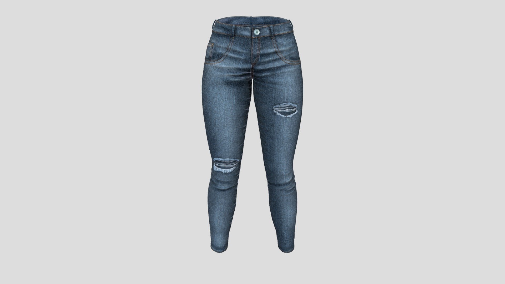 Can fit to any character, ready for games

Quads, Clean Topology

No overlapping unwrapped UVs

Baked Diffuse Texture Map (Baked Albedo)

Normal, Shadow and Specular Maps

FBX, OBJ

PBR Or Classic - Slim Torn Jeans - Buy Royalty Free 3D model by FizzyDesign 3d model