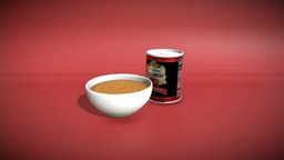 Soup / Sauce Product Ad product, maya, photoshop